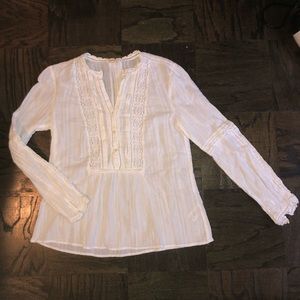 Rebecca Taylor Lace inset Blouse